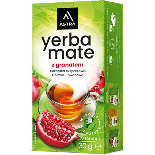 Yerba Mate z Granatem Astra 20 torebek /6/ -zdjęcie numer 1
