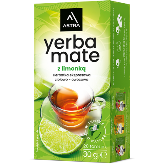 Yerba Mate z Limonką Astra 20 torebek /6/ -zdjęcie numer 1