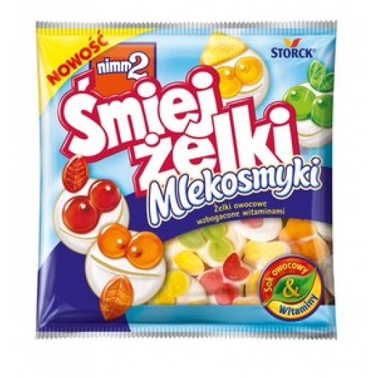 Żelki Nimm2 Śmiejżelki Mlekosmyki 90g -zdjęcie numer 1