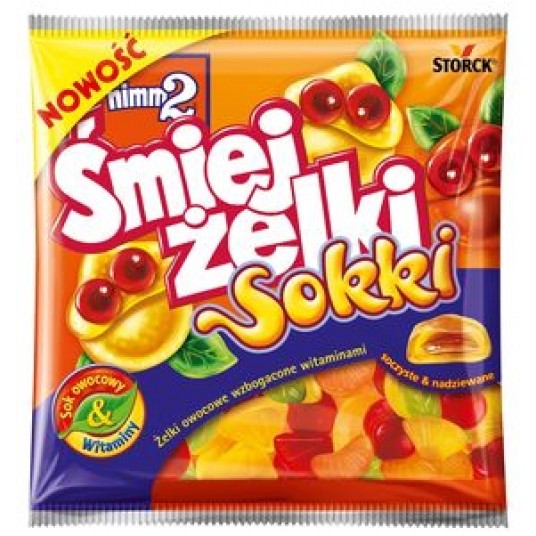 Żelki Nimm2 Śmiejżelki Sokki owocowe 90g -zdjęcie numer 1