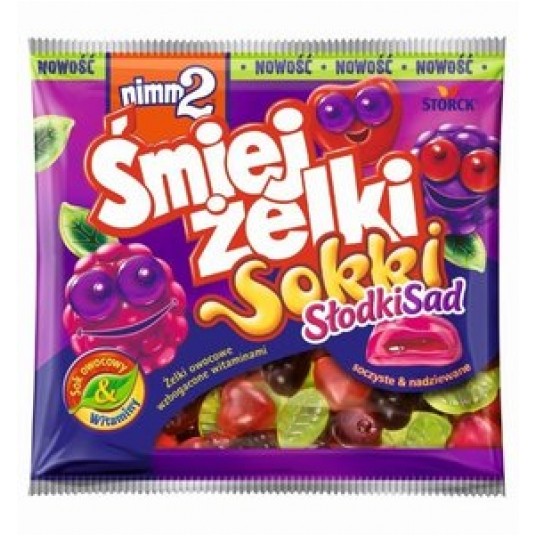 Żelki Nimm2 Śmiejżelki Sokki Slodki Sad 90g -zdjęcie numer 1