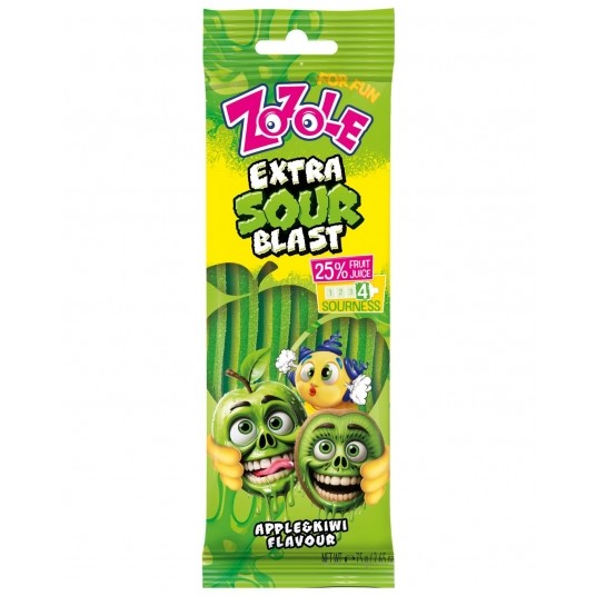 Żelki Zozole Extra Sour Blast 75g -zdjęcie numer 1