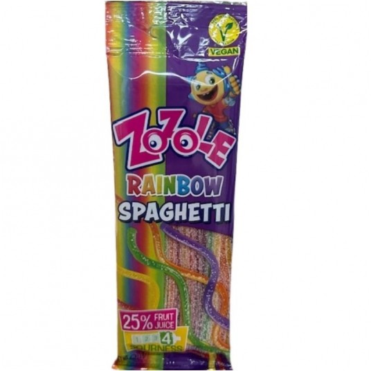 Żelki Zozole Rainbow Spaghetti 75g -zdjęcie numer 1