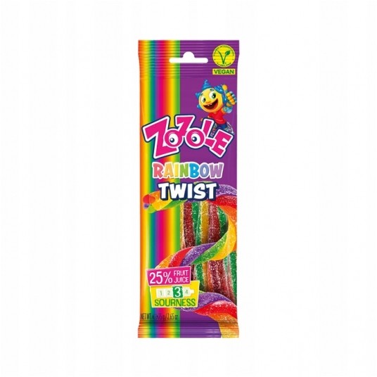 Żelki Zozole Rainbow Twist 75g -zdjęcie numer 1
