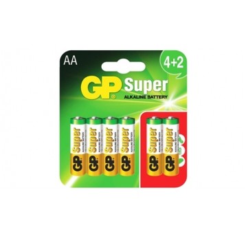Baterie GP Super Alkaline AA LR6/6bp /16/