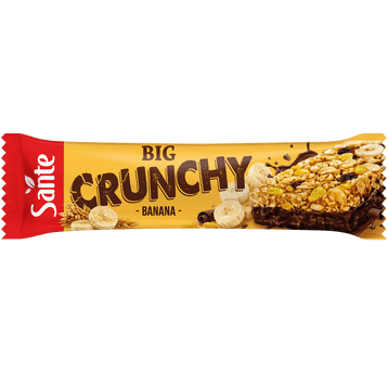Baton Crunchy Big Banan Czekolada 50g Sante /20/