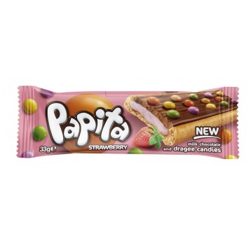 Baton Papita Truskawkowa 33g /24/