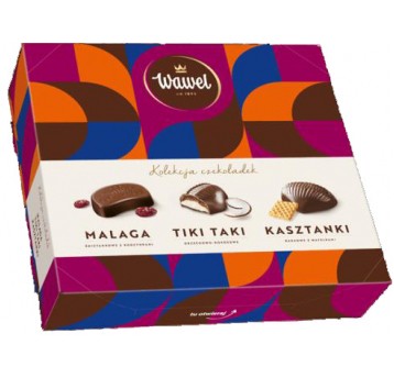 Bombonierka Malaga Tiki Taki Kasztanki Wawel 158g