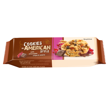 Ciastka American Czekolada Rodzynki 135g Bogutti
