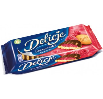 Ciastka Delicje Malinowe 147g /24/