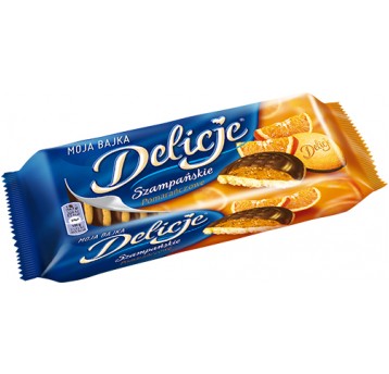 Ciastka Delicje Pomarańczowe 147g /24/
