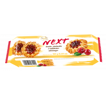 Ciastka Słoneczka Wiśniowe Next 160g Bogutti /25/