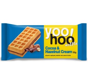 Ciastko biszkoptowe Yoo! Hoo 50g Kakao/orzech /12/