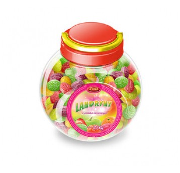 Cukierki EWA LANDRYNY OWOCOWE słoik 2.7kg