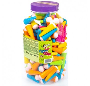 Cukierki Fizzy Cone 150 sztuk 1875g