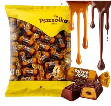 Cukierki Toffee Milky Pszczółka 1kg /6/