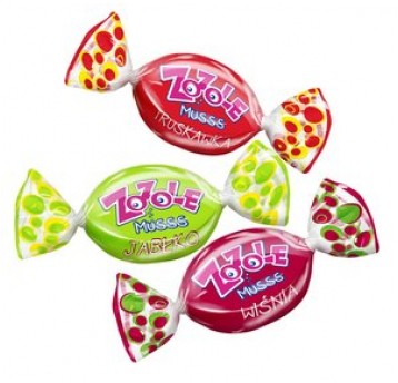 Cukierki ZOZOLE Jabłko Truskawka Wiśnia 2.5kg