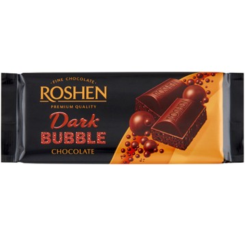 Czekolada Ekstra gorzka z bąbelkami Roshen 80g/20/