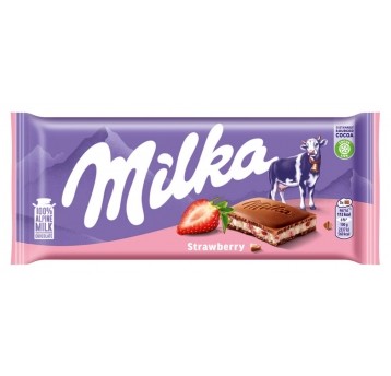 Czekolada Milka Truskawkowa 100g /22/
