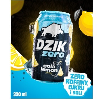 Dzik Zero Cola Lemon Napój 330ml /24/ KAUCJA