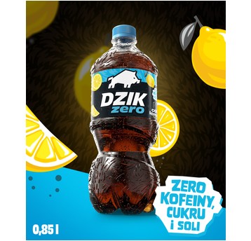 Dzik Zero Cola Lemon Napój But. 0,85l /6/ KAUCJA