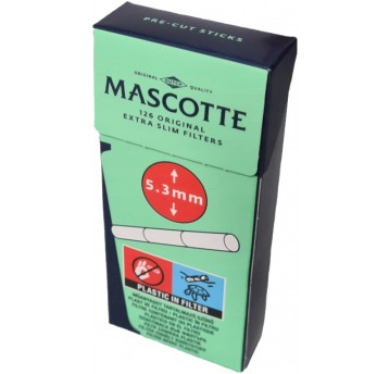 Filtry Extra Slim Mascotte 5.3mm 126 szt