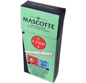 Filtry Extra Slim Mascotte 5.3mm 126 szt