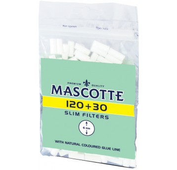 Filtry Slim Mascotte 6mm 120+30szt