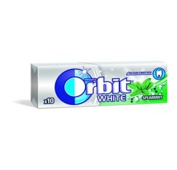 Guma Orbit White Spear. 10 Drażetek /Tacka 30szt/
