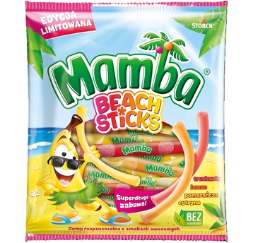 Guma rozpuszczalna Mamba Beach Sticks 140g