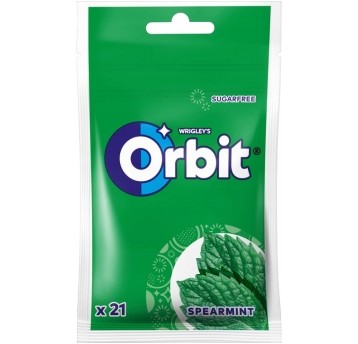 Gumy Orbit Spearmint torba 21 drażetek /22/