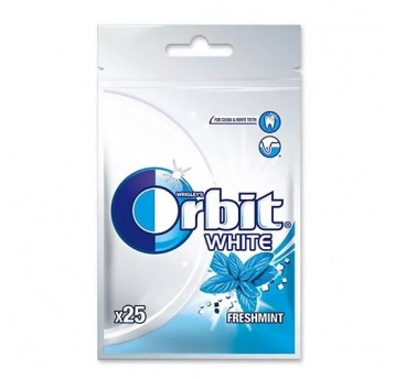 Gumy Orbit White Freshmint torba 21 drażetek