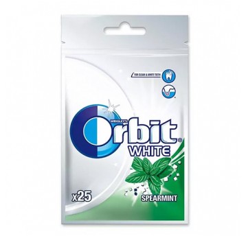 Gumy Orbit White Spearmint torba 21 drażetek