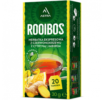 Herbata Astra Rooibos Cytryna Imbir 20 torebek