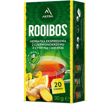 Herbata Astra Rooibos Cytryna Imbir 20 torebek