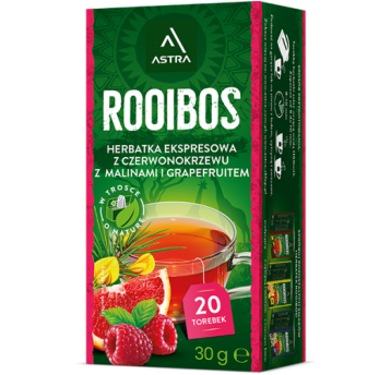 Herbata Astra Rooibos Malina Grapefruit 20 torebek
