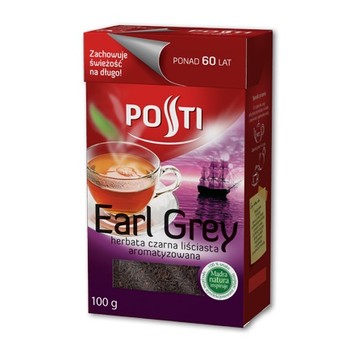 Herbata Liściasta Posti Earl Grey 80g