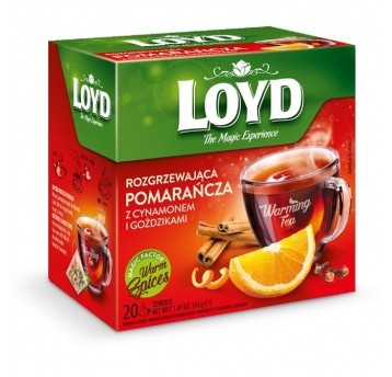 Herbata LOYD Rozgrzewająca Pomar. Cynamon 20 tor