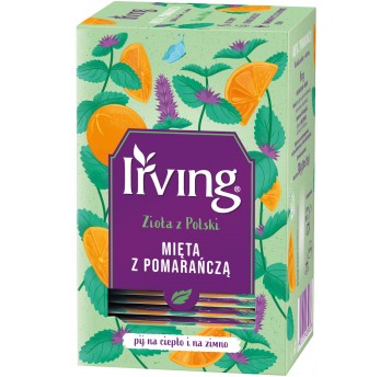Herbata Ziołowa Irving Mięta z Pomarańczą 20 t.