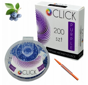 Kapsułki aromatyzujące CLICK PURPLE 200szt
