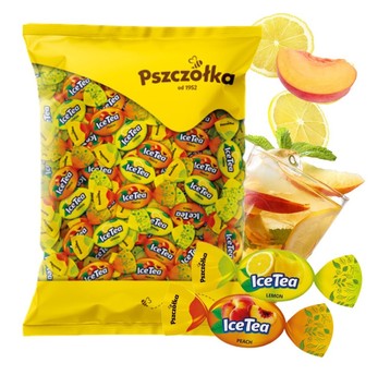 Karmelki nadziewane Ice Tea Pszczółka 1kg /6/
