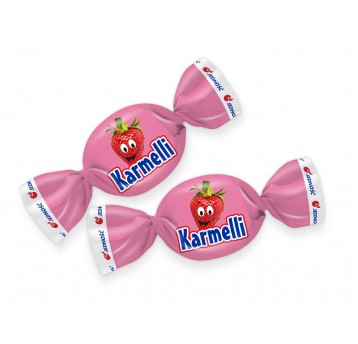 Karmelki Nadziewane Truskawka Śmietank Jedność 1kg