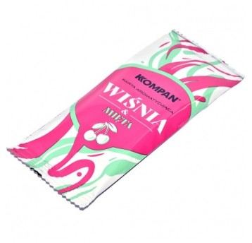 Karty do aromatyzowania Kompan Wiśnia Mięta /25/