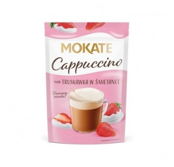 Kawa Cappucino Truskawka Śmietana Mokate 110g /10/