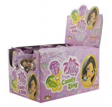 Lilly Candy Ring 48 x 12g Pierścionki Pudrowe