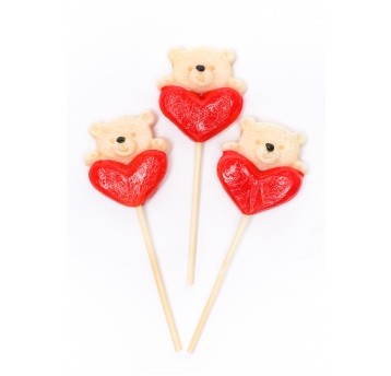 Lizak Walentynkowy Miś 40g /24/