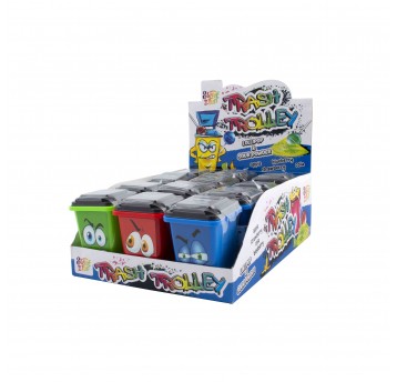 Lizaki Śmietniki Trash Trolley Lollipop 12 x 30g