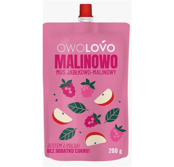 Mus Jabłko-Malina 200g Malinowo OWOLOVO /16/
