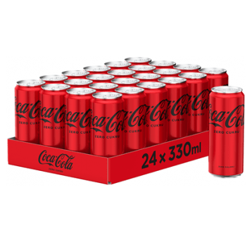 Napój COCA-COLA ZERO puszka 330ml /24/ KAUCJA