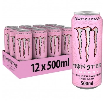 Napój MONSTER Ultra Strawberry 500ml /12/ KAUCJA